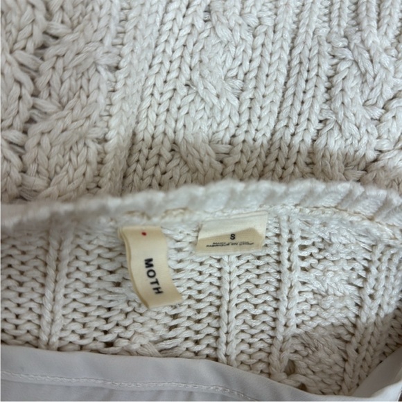 Anthropologie Moth Cream Knit Sweater - Picture 4 of 9